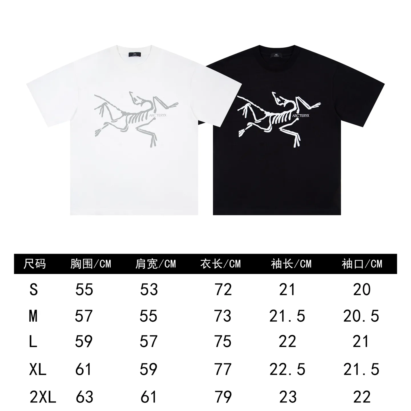 ARC'TERYX Same Style Same Style Series Sizes：S-XXL :Black White